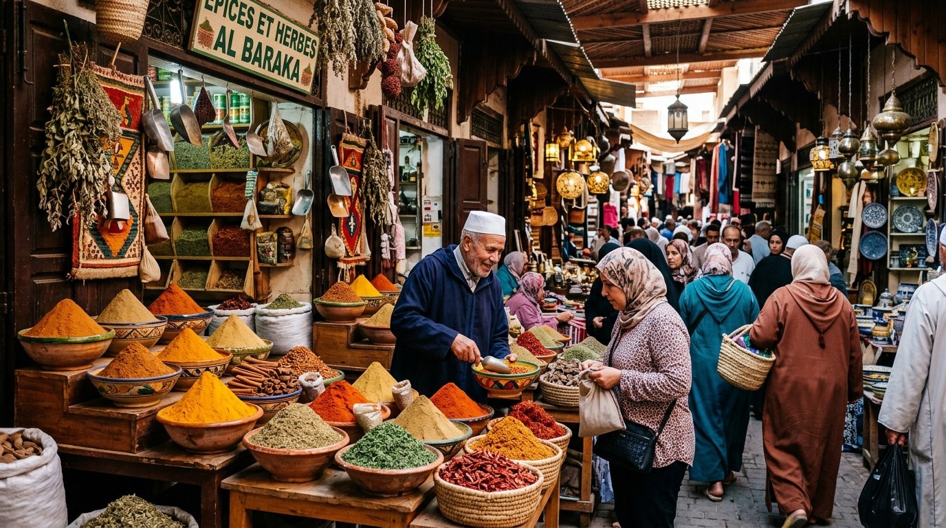 Souk El Had market shopping in Agadir