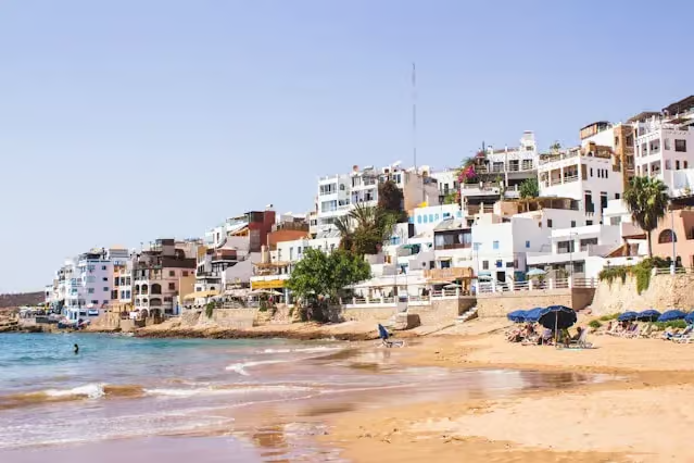 Taghazout village coastal view near Agadir - is Agadir safe for tourists and families